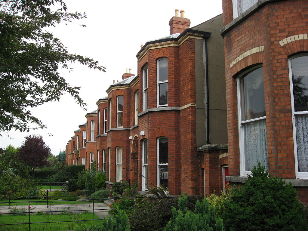 Dublin, Ireland Dublin row houses. Our B&B was in this str