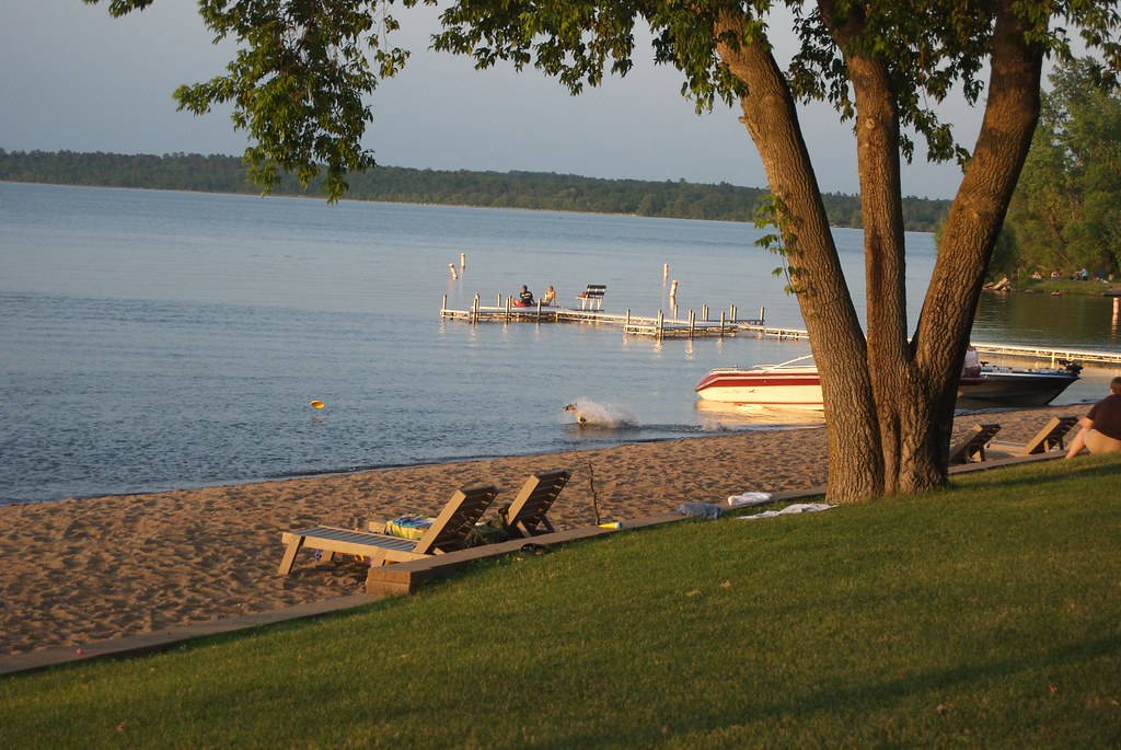 Lake Bemidji Lake Bemidji as seen from the backyard of the… Flickr