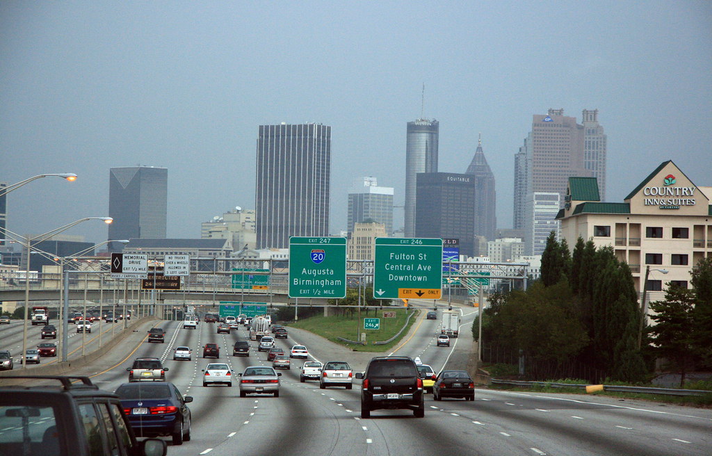 Atlanta, from I75 north, Atlanta, Fulton County, 1 a photo