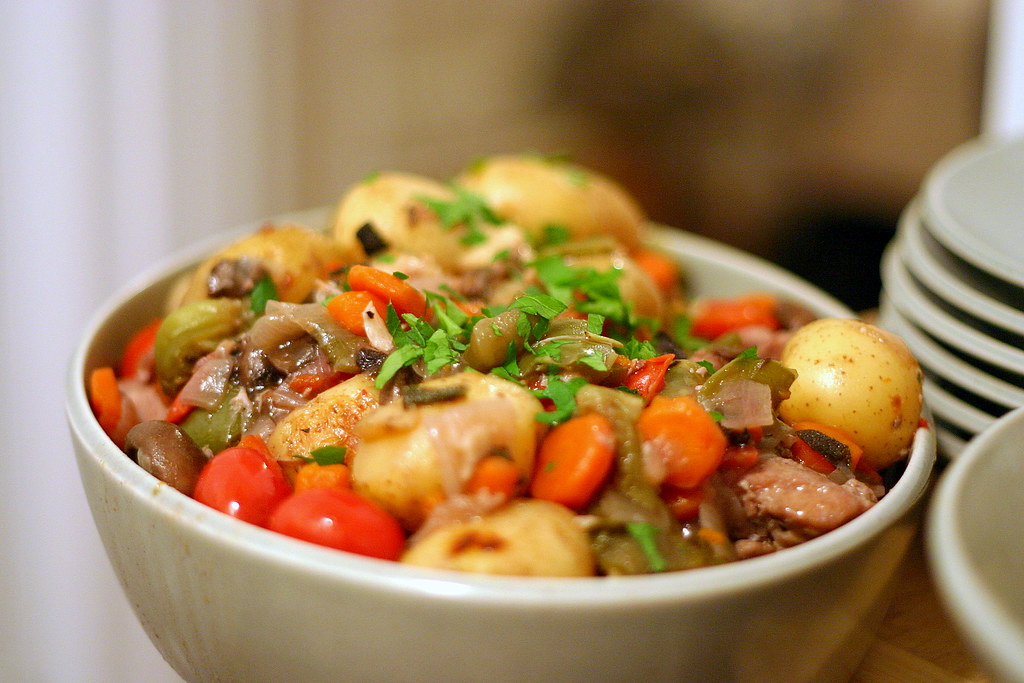 ang's chicken cacciatore Recipe from Cook's Illustrated Flickr