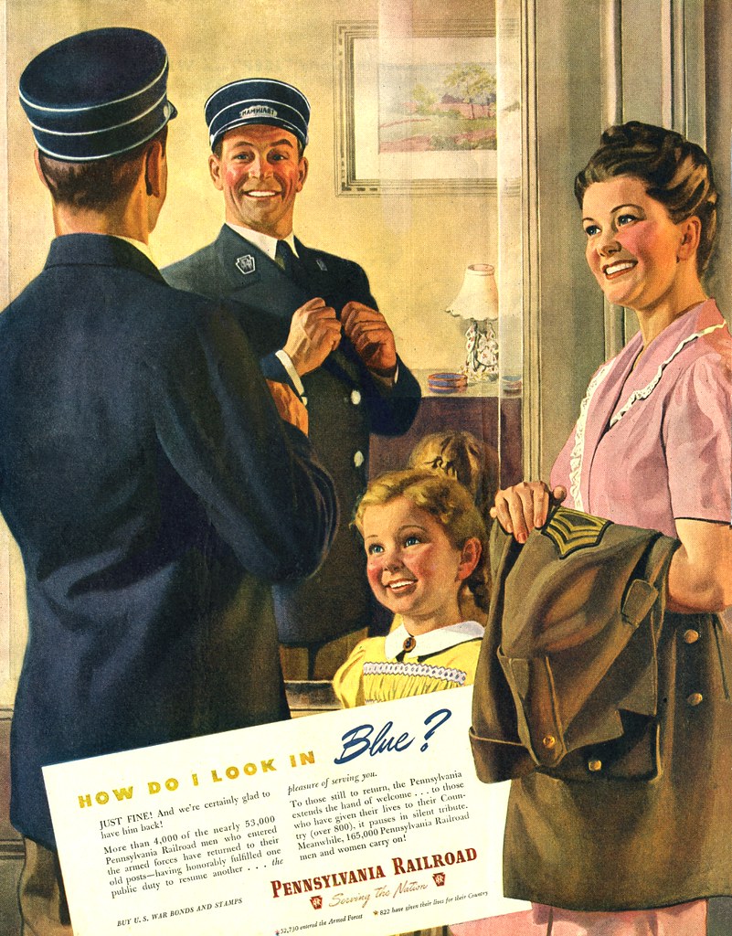 Ad, Railroad Pennsylvania Railroad, WWII Ad, 822 Gave Th… Flickr