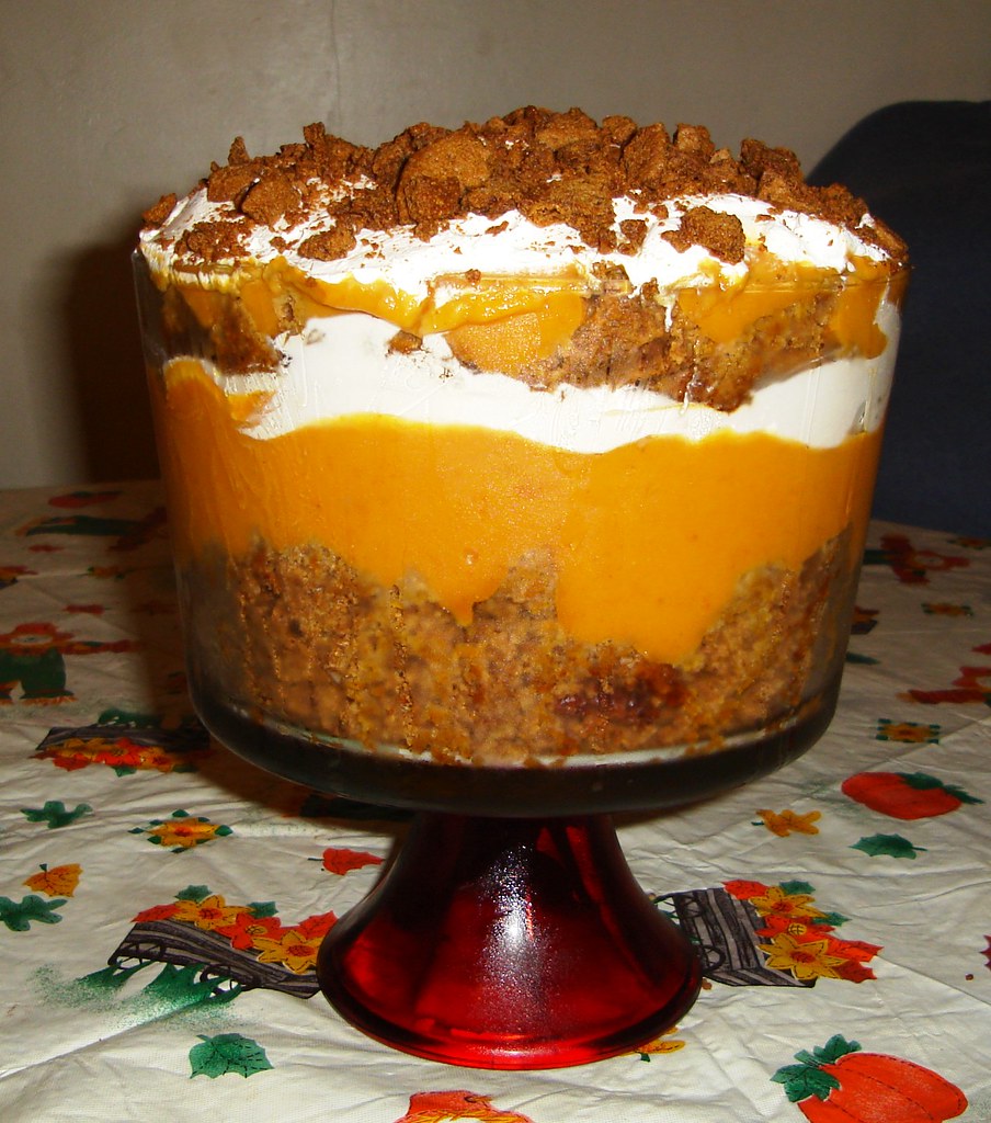 Thanksgiving Dessert Pumpkin Gingerbread Trifle Thank