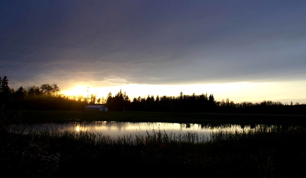Sunset and pond at Portage Rd. Brackley Beach, PEI June 20… Flickr