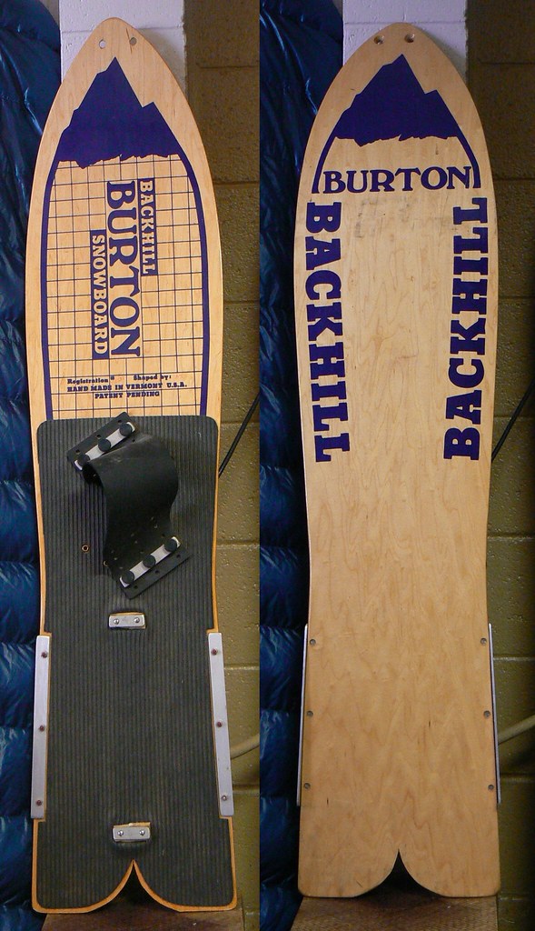 Burton Backhill, 1983 model My first snowboard, purchased … Flickr