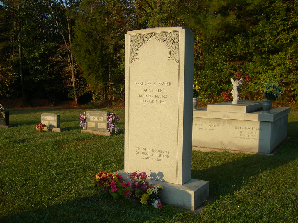 Aunt Bee's Headstone Oakwood Cemetery in Siler City, North… Jimmy