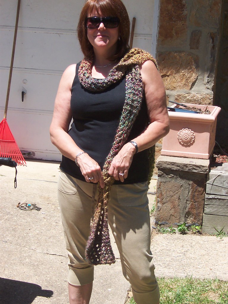 Vogue Aunt Patti showingoff her new scarf. Never mind tha… Flickr