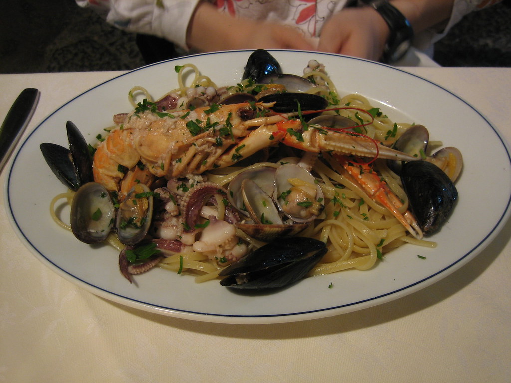 Linguine Pescatore Seafood pasta. All fresh and delicious … Austin