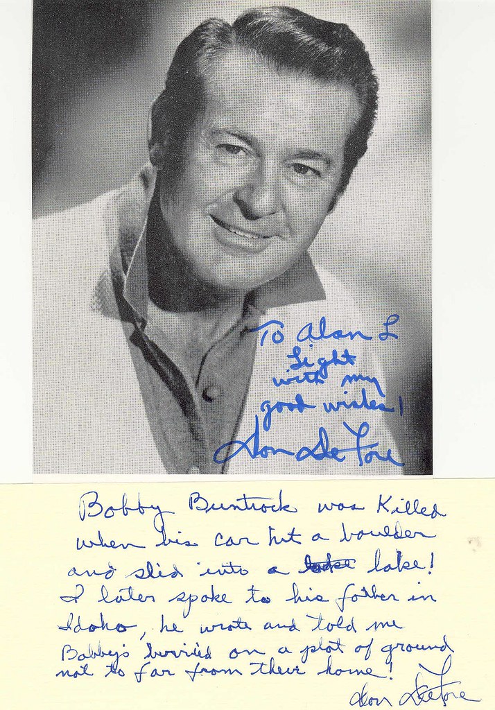 Letter from Don DeFore A photo and letter from Don DeFore … Flickr