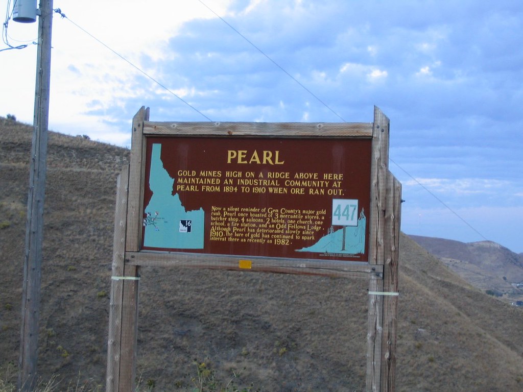 Pearl, Idaho Historical Marker 447, Emmett, Idaho Gold min… Flickr