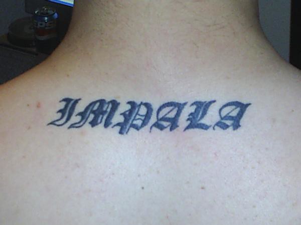 Impala tattoo Ben's tattoo, Paul drove a 64 Impala, The ca… Flickr