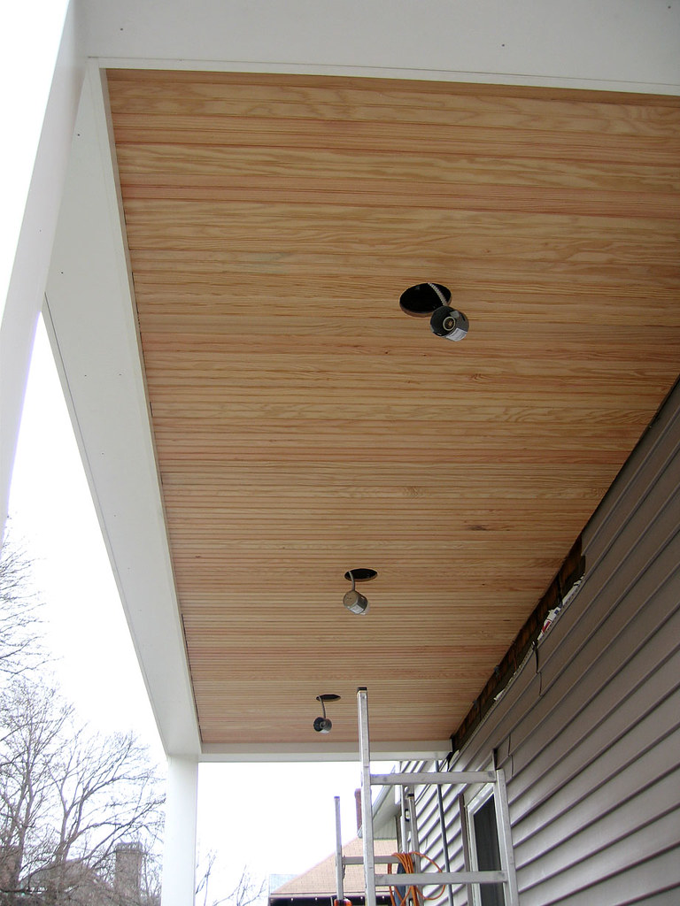 Fir beadboard on the first floor ceiling It's coming toget… Flickr