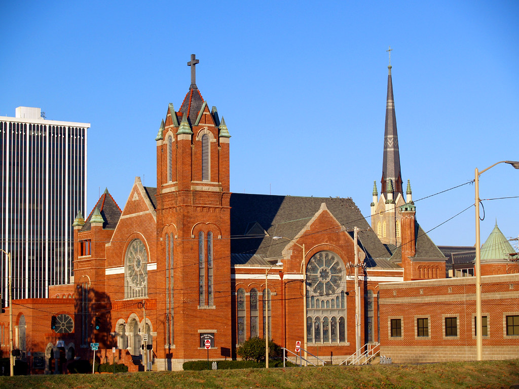 Downtown The First United Methodist Church and the steeple… Flickr