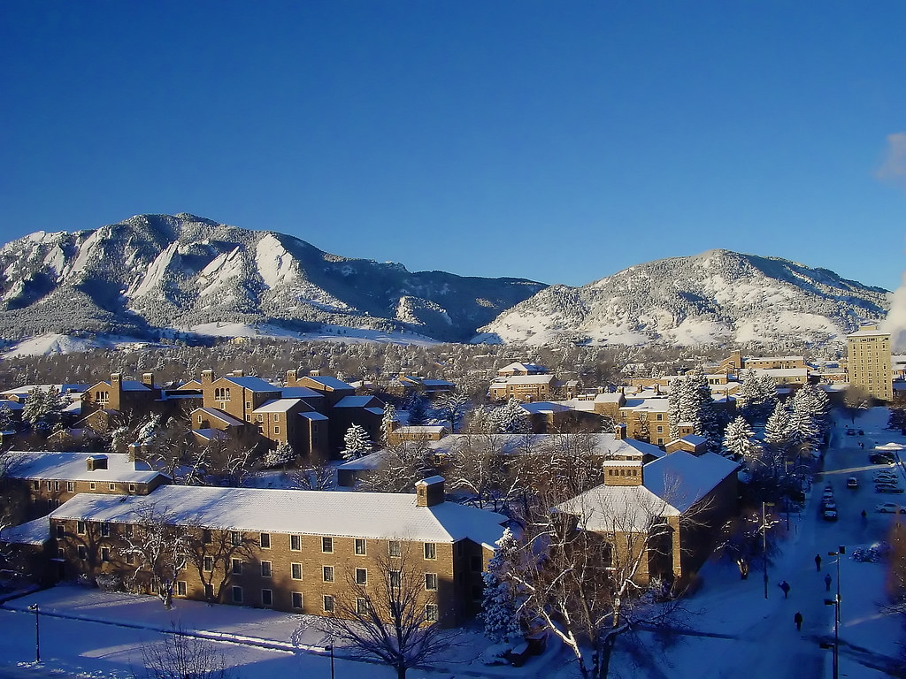 CU Snow November snow in Boulder, CO at the University of … Flickr