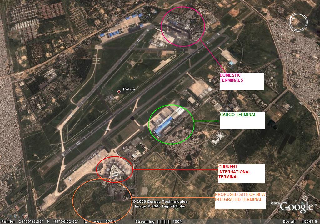 Delhi International Airport The Google Earth view of proba… Flickr