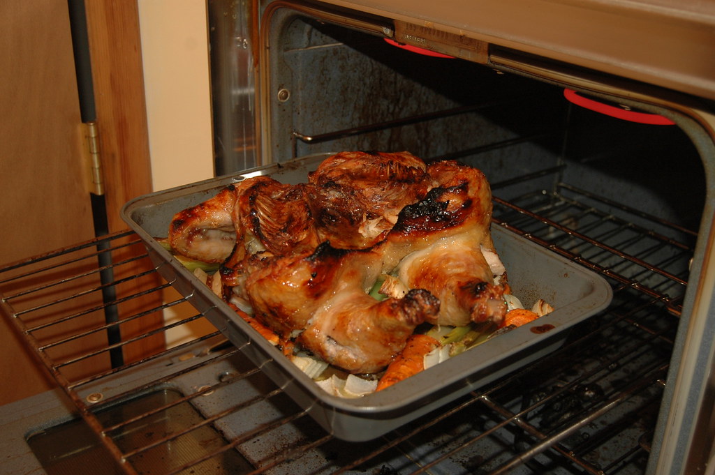DSC_1887 First meal roast chicken a la Alton Brown. Flickr