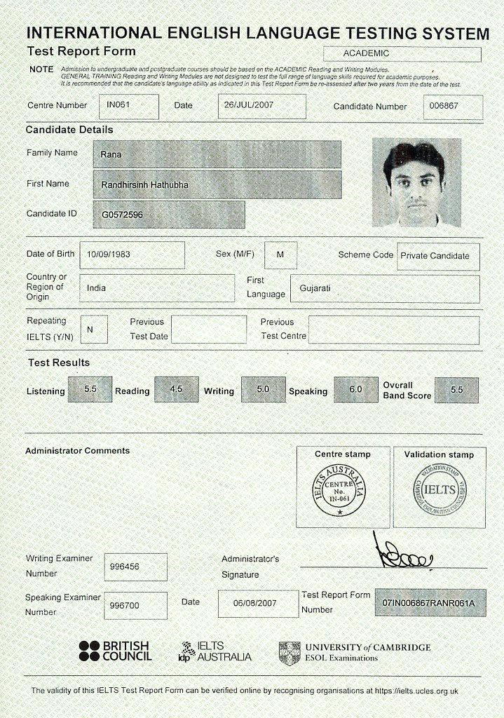 IELTSRESULTRHR shrana2003in Flickr