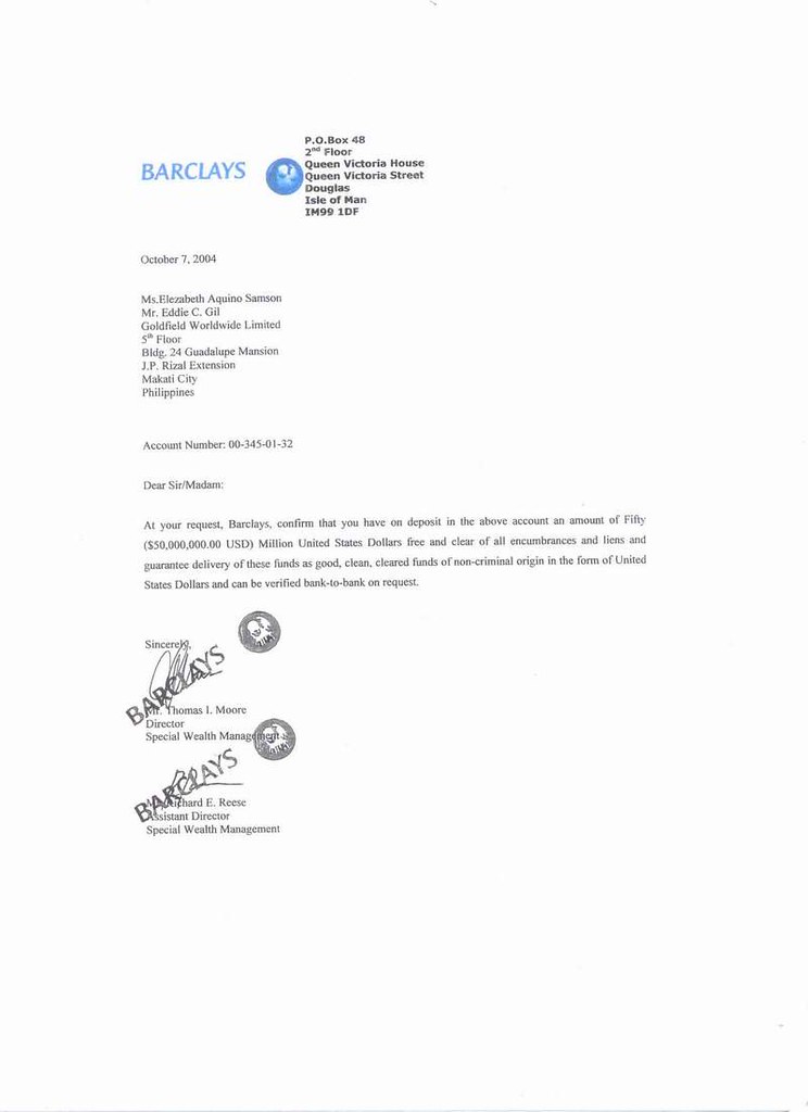 Barclays Bank Letter 0132 50M 100704 (A) alainchappuis5 Flickr