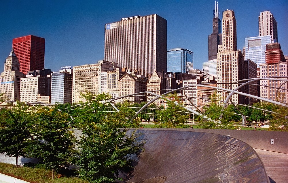 Chicago BP Bridge & Skyline David Ohmer Flickr