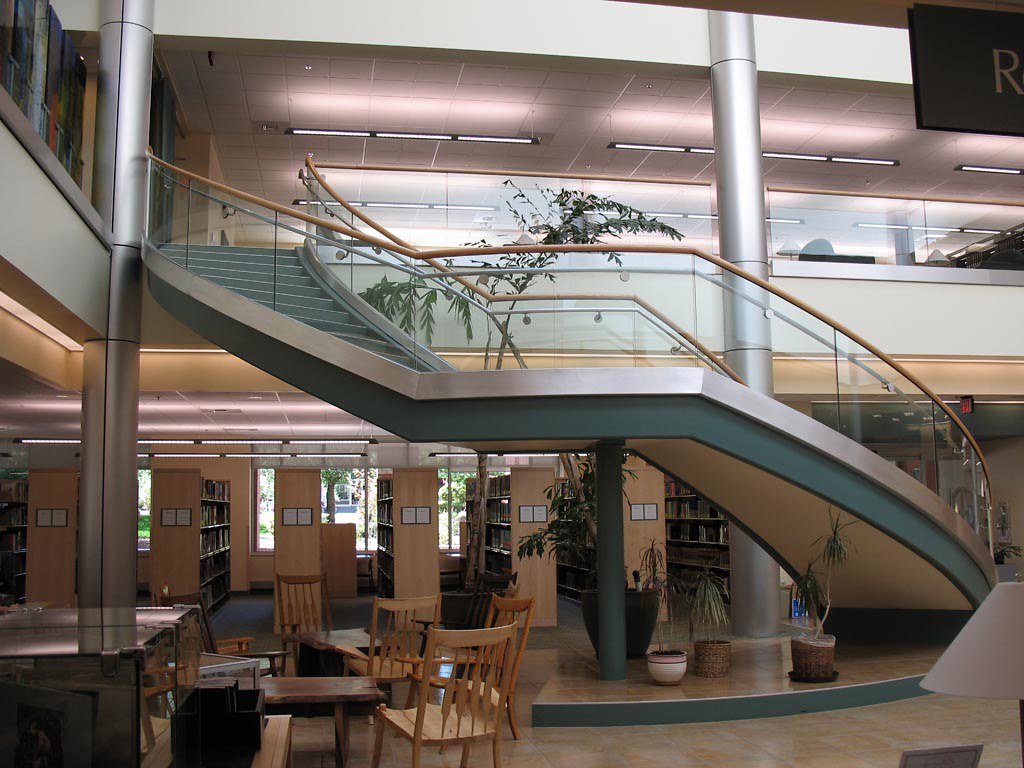 Pacific University library staircase photobrea Flickr