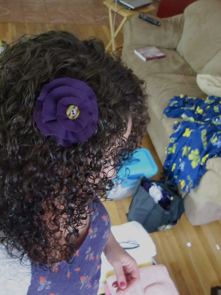 fabric hair flowers made some new stuff today!! Kara Flickr