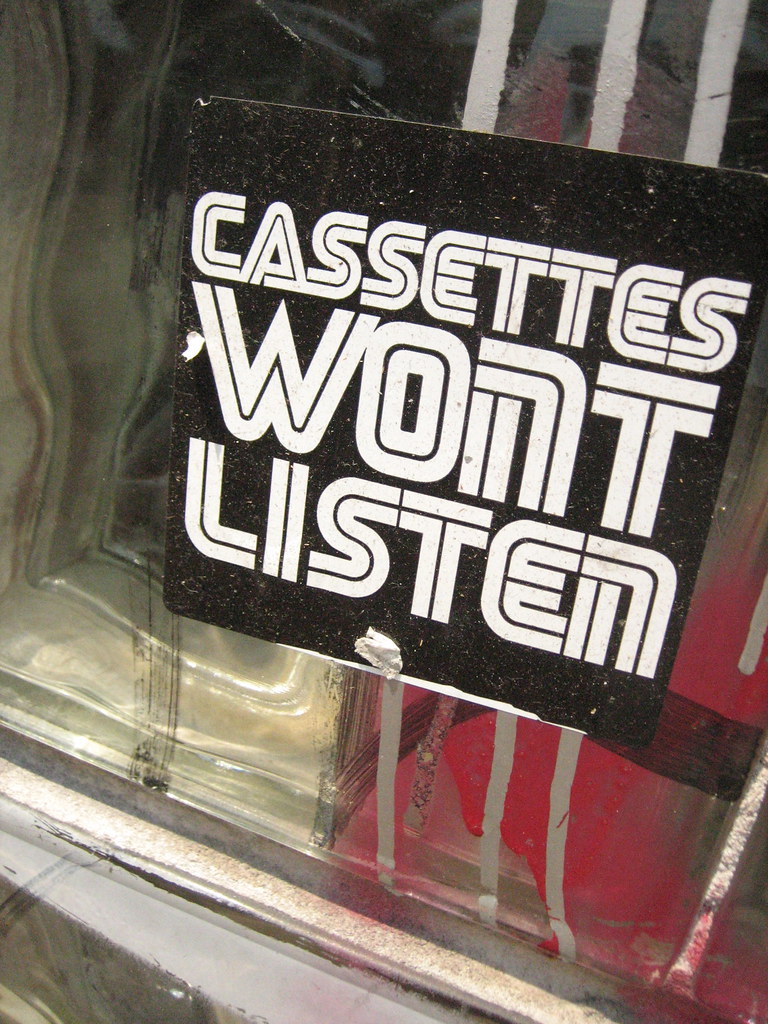 Cassettes Won't Listen I LOVE … Flickr