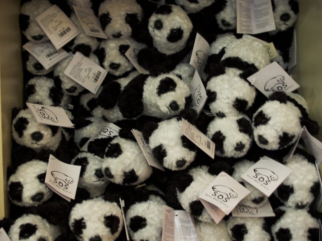 Zoo Atlanta Stuffed Pandas TimothyJ Flickr