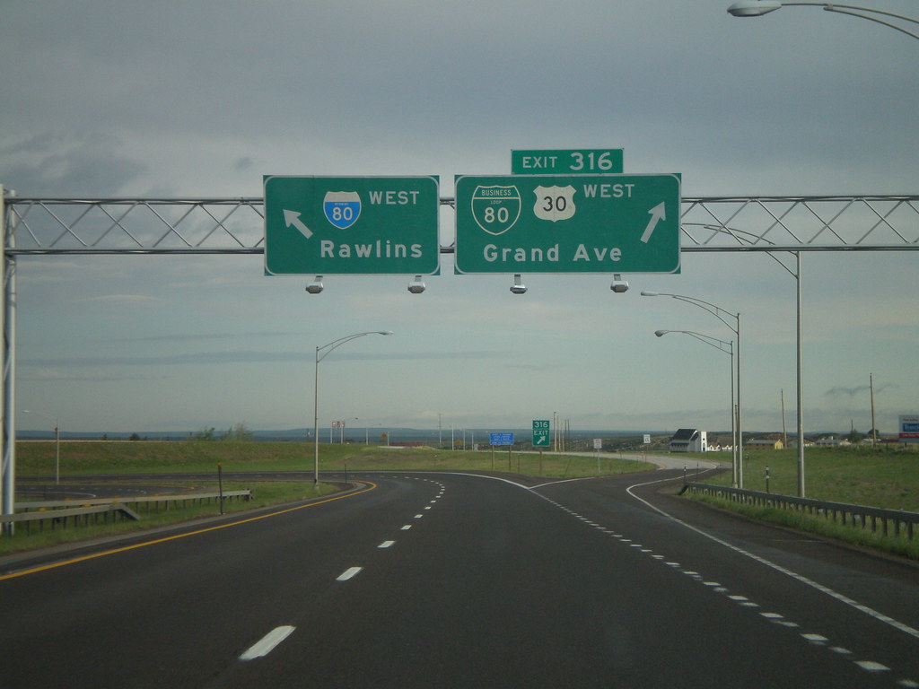 I80 West Exit 316 I80 west to Rawlins at Exit 316, BL80… Flickr