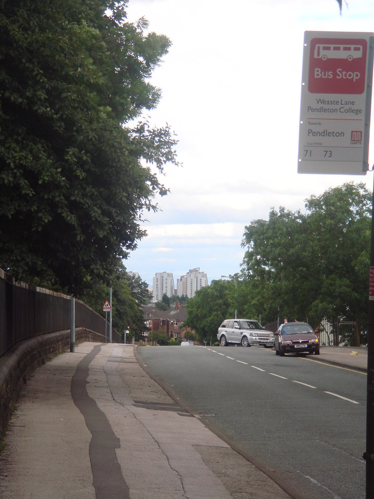 Weaste Lane Weaste Lane, Salford, looking out to the Quays… Michael Holdsworth Flickr