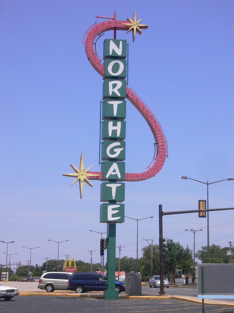 Northgate Shopping Center Sign Aurora Illinois a photo on Flickriver