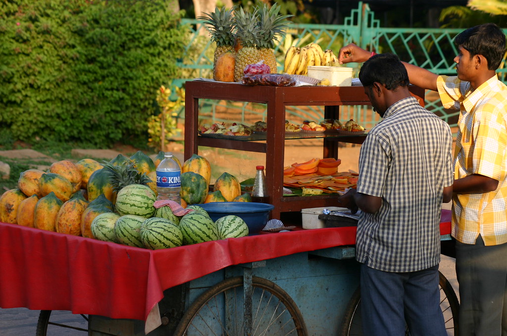 Bangalore Fruit cart by Vidhana Soudha, Bangalore Avinash Bhat Flickr