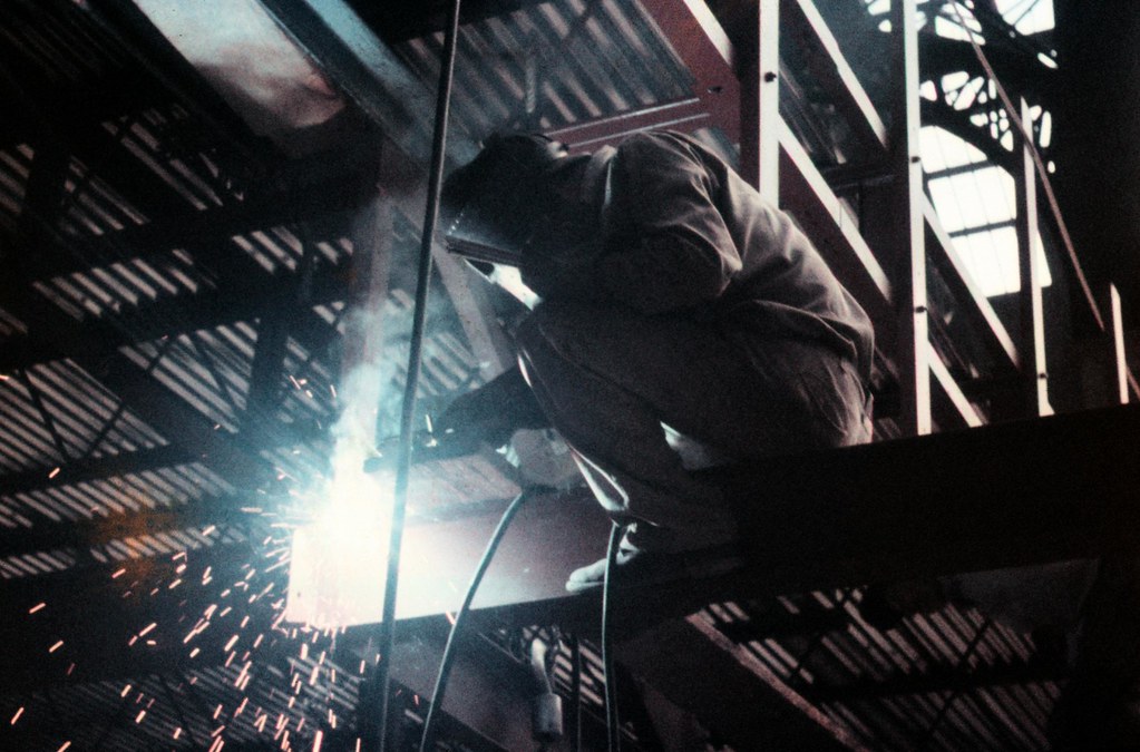 19580700SR26 Welder, Penn Station, New York. July 1958 Flickr