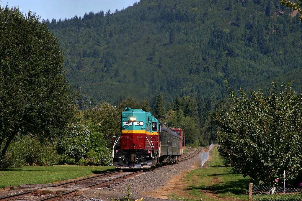 Uphill at Woodworth A Mt. Hood Railroad train works upgrad… Flickr