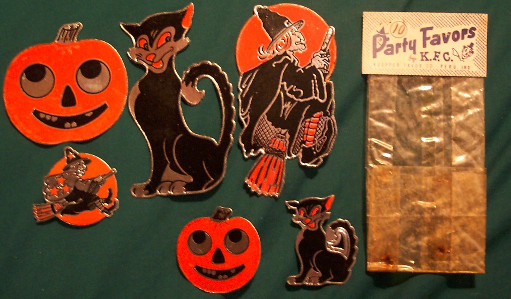 Vintage Halloween Decorations with original packaging Flickr