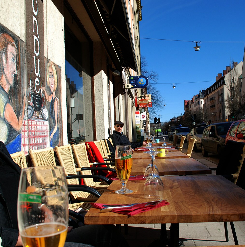 Before the wife arrived Having a beer at the fondue restau… Flickr
