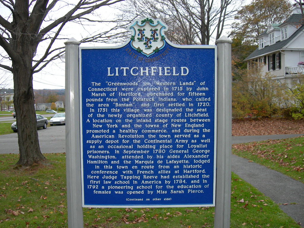 Litchfield Historic Marker Side 1 In front of Litchfield, … Flickr