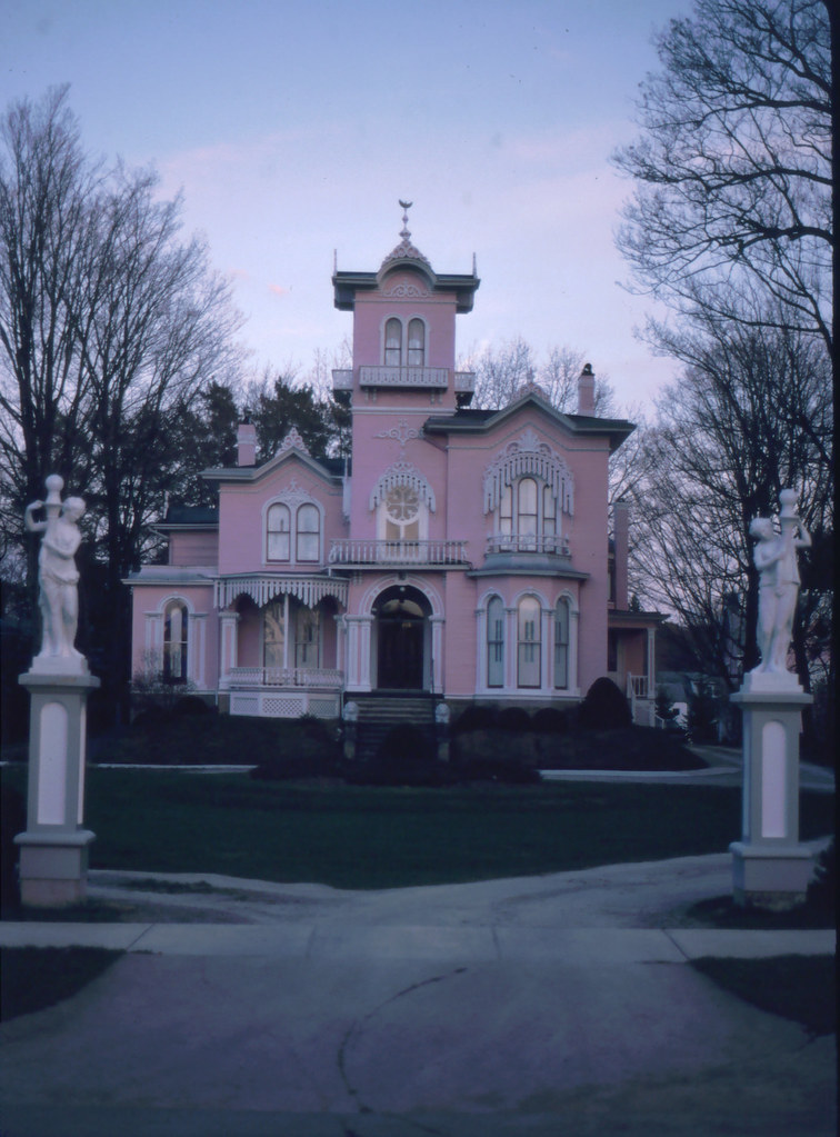 Pink House in Wellsville, New York Mary Johnston and I (Sc… Flickr