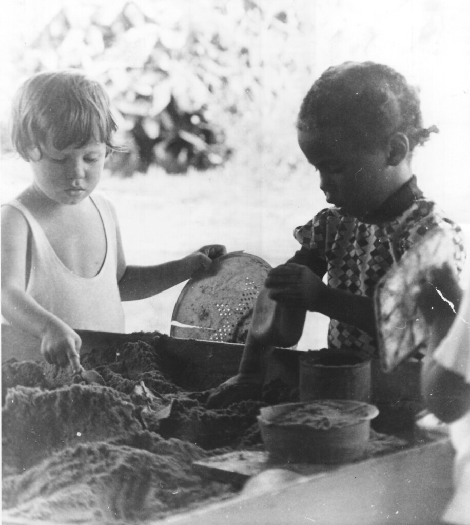 Jonestown 1978 Kimo Prokes and friend playing in Jonestown… Flickr