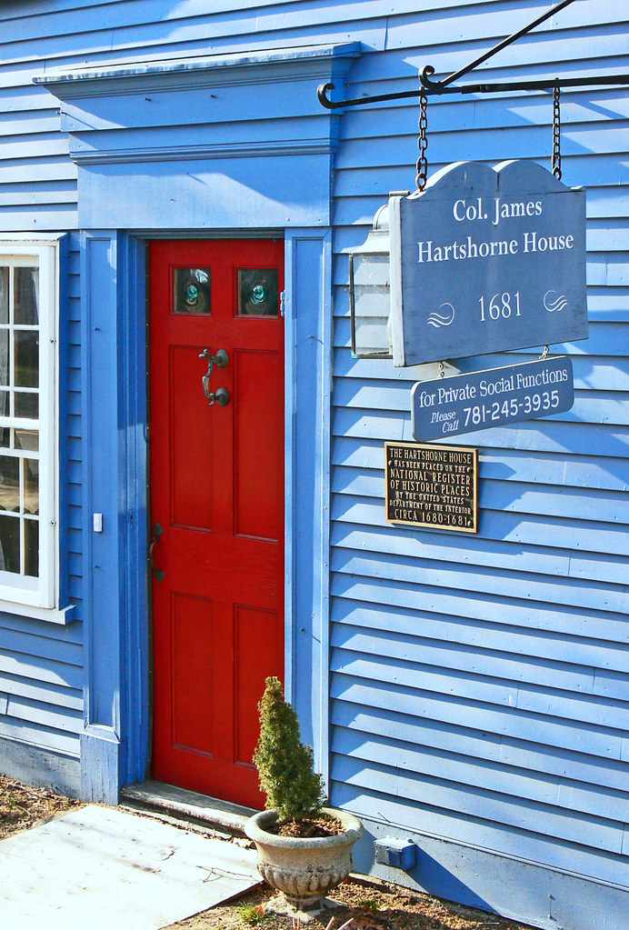 Hartshorne House again Front door, in color. House dates f… Flickr