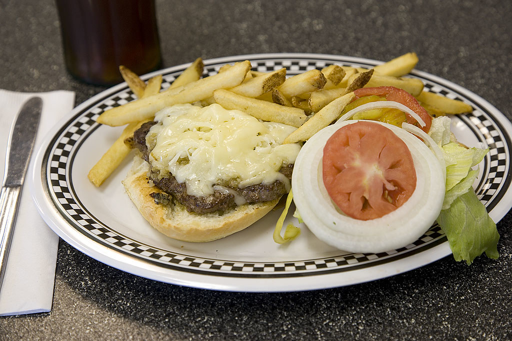Gilroy Burger at Classic Diner American cheese melted over… Flickr