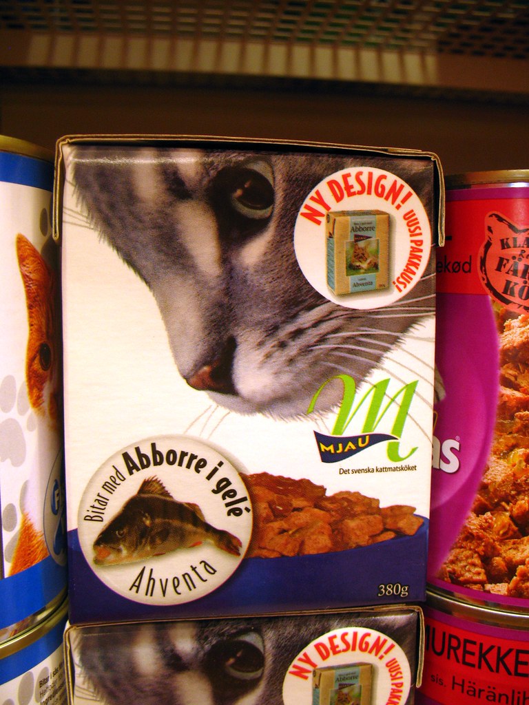 Swedish fish (cat food) A Swedish box of cat food made fro… Flickr