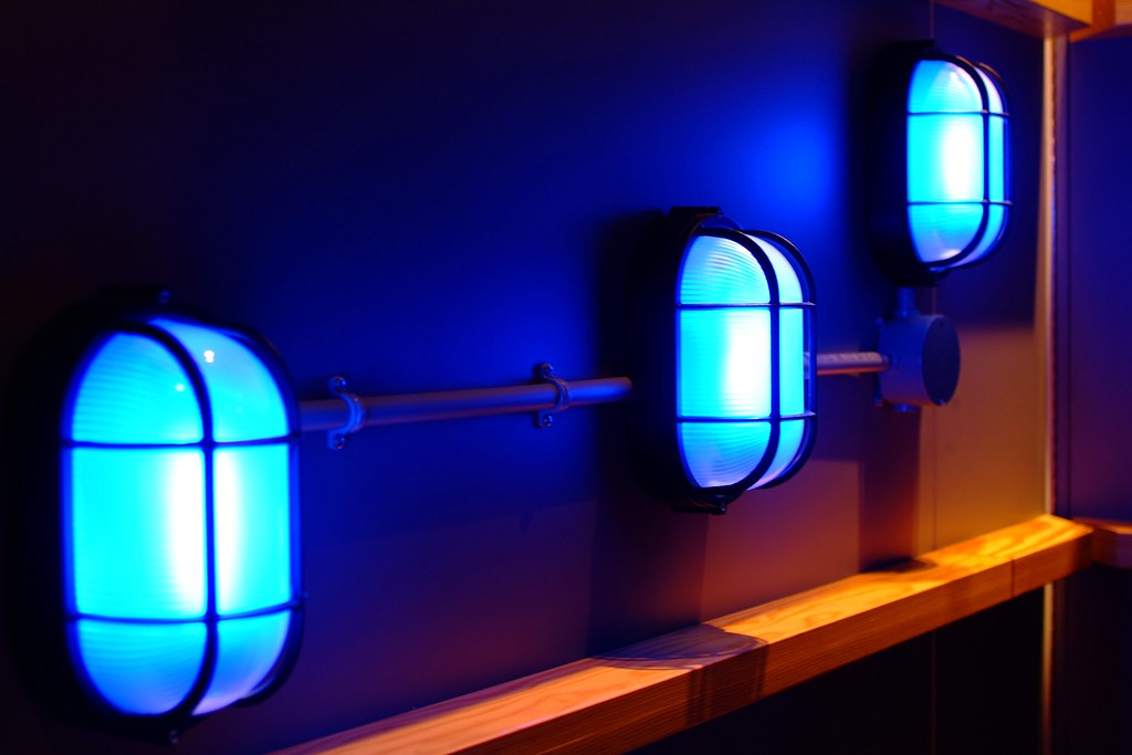 Blue Light District Blue lights at the Indy Children's Mus… lincolnblues Flickr