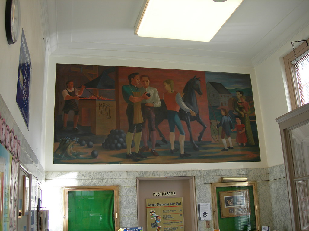 Lakeville, CT Post Office Mural New Deal mural entitled "E… Flickr