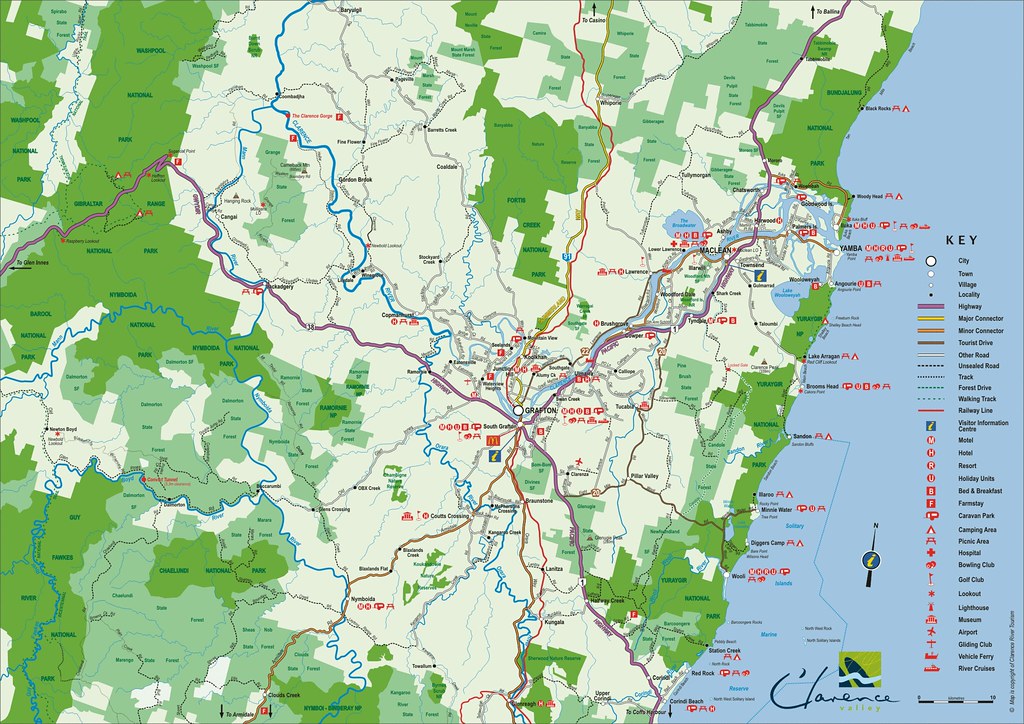 Clarence Map of Clarence in New South Wales, Australia Dushan