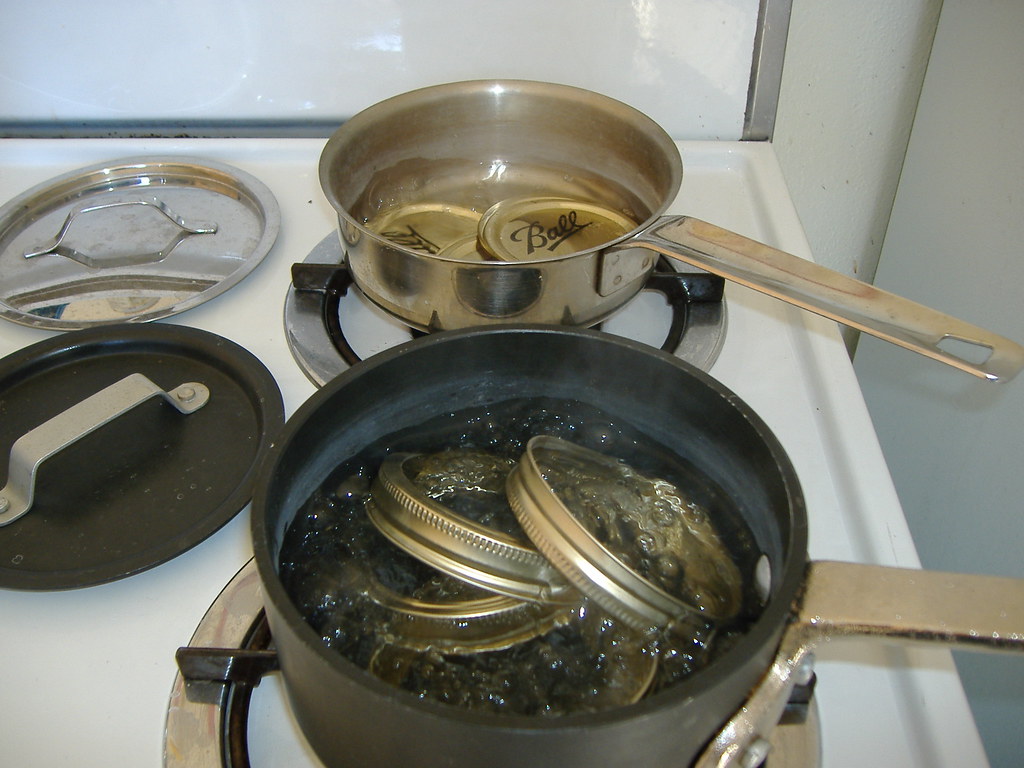 Boiling lids and bands Keep the lids and bands hot until y… Flickr