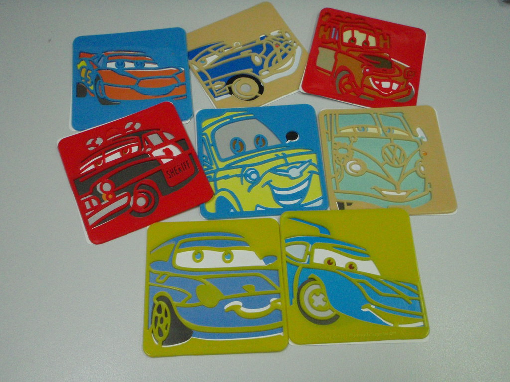 ED17 Disney cars stencils 8 Disney Cars stencils and 8 ex… Flickr