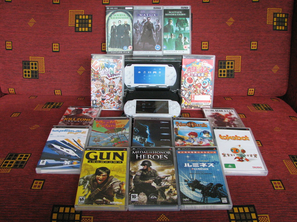 my PSP collection all my PSP games and movies, here you ca… Flickr