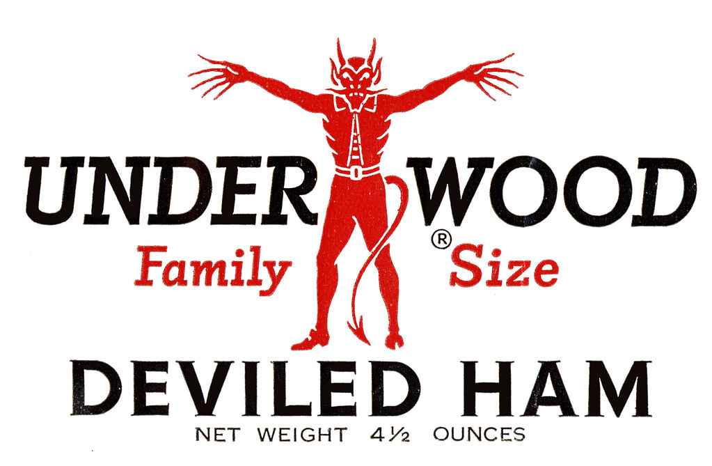 Underwood Deviled Ham mascot & logo isolated 1940's 1950… Flickr