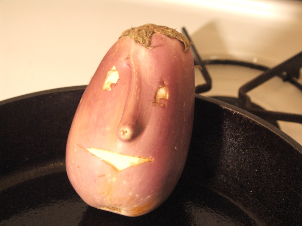 Mr. Eggplant Man he lives in a frying pan Joel Kin Flickr