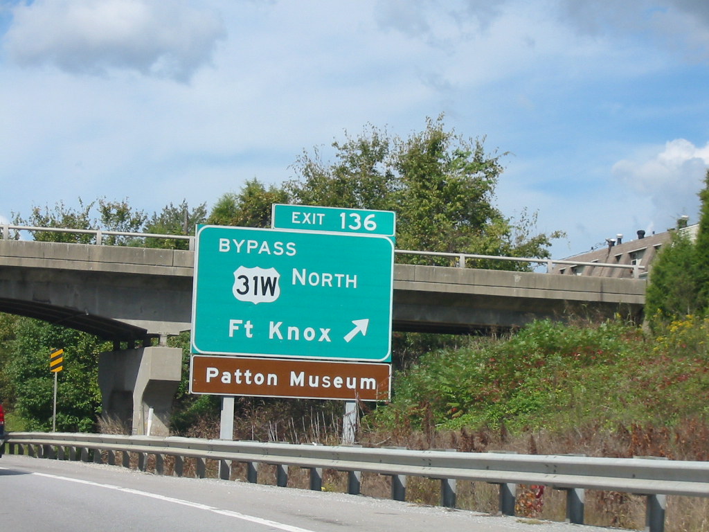 Kentucky road sign Fort Knox Kentucky http//www