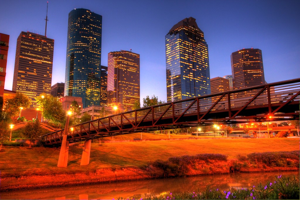 Downtown Houston at Sunrise Downtown Houston at Sunrise Flickr